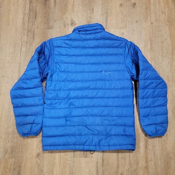 Patagonia Goose Down Sweater Jacket Youth XL 14 Boys Grey Full Zip Puffer Coat - Picture 3 of 14